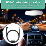 USB-C to RJ11 Plug Cord For Escort Passport 9500i, MAX360, Uniden R1 R3 R7