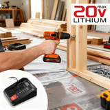 Fast Charger for BLACK+DECKER 20V MAX Lithium Battery Charger, 2 Amp (BDCAC202B)