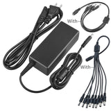 12V 5AMP Camera Power Adapter w/4 & 8 Splitter for Q-See QSS1250A