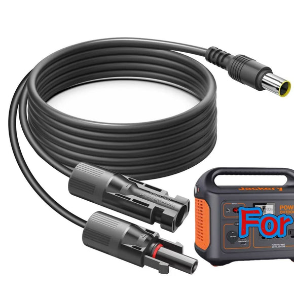 16.5Ft Solar to 8mm Adapter Cable For Jackery 1000 880 550 500 300 290 240 160