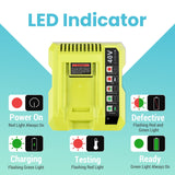 40V Charger For Ryobi 40V Battery OP4015 OP401 OP406A