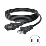 6.6ft 2-Prong Power Cord Cable for Yamaha RX-V1400 RX-V3800 RX-V2500 receivers