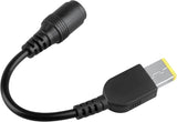 7.9/5.5mm Round Jack to Square End Adapter for Lenovo Thinkpad Laptop Power Cord