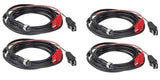 4Pcs 10Ft Fishing Reel Power Cord for Daiwa Tanacom 1000 750 500,Seaborg 500MJ