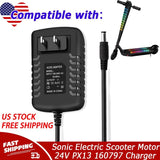 24V AC/DC Adapter for Sonic Electric Scooter Motor 24V PX13 160797 200W Power