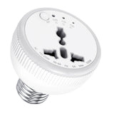2 PCS E26/E27 Light Socket Outlet Adapter with Timer Setting ,Light, Plug Outlet