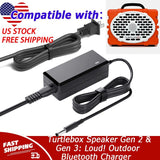 15V 3A Charger For Turtlebox Speaker Gen 2 & Gen 3: Loud! Outdoor Bluetooth