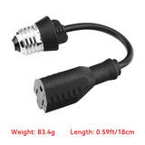 2Pcs 3 Outlet Light Socket Adapter,Convert E26/E27 Bulb Socket to 3 Prong Outlet