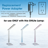 Adapter for OttLite Entice LED Desk Lamp X16C, HZ-X16C, CSDQA02C, CSDQA02W-SHPR