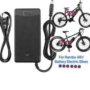 🚲54.6V AC Adapter Battery Charger For Rambo 48V Battery Electric Bikes Power...