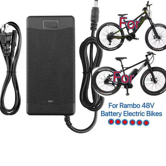 🚲54.6V AC Adapter Battery Charger For Rambo 48V Battery Electric Bikes Power...