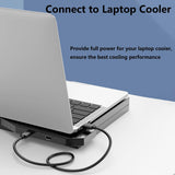 3.2FT USB A to A Cable Cord For Havit Klim AICHESON TECKNET Laptop Cooling Pad