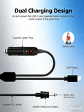 USB C 12-24V Cigarette Lighter Plug and DC Male Power Cord for Starlink Mini