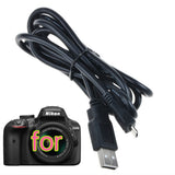 USB Cable for Nikon Digital DSLR D3400 D3500 D5600 D7500 1J5