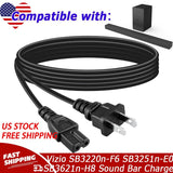 AC Power Cord Cable For Vizio SB3220n-F6 SB3251n-E0 SB3621n-H8 Sound Bar