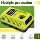 18V Charger for Ryobi P117 P102 P108 P189 P197 P103 P105 P107 P190 PBP002 PBP005