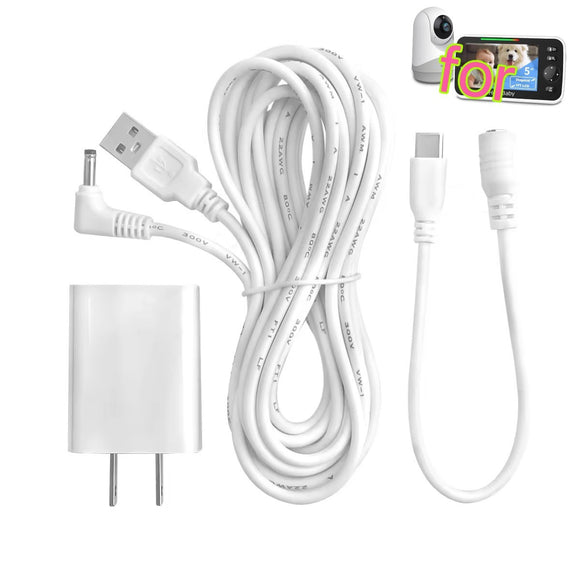 13ft 5V2A Charger Adapter for HelloBaby HB6250,HB40 Baby Monitor K05S050100U