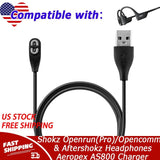 Charger For Shokz Openrun(Pro)/Opencomm & Aftershokz Headphones Aeropex AS800