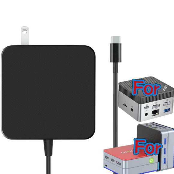 USB-C Power Supply for GMKtec Mini PC NucBox G5 Micro , G2 Plus , KB5 Mini PC
