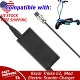 Replacement Charger For Razor Trikke E2, iMod Electric Scooter Power Supply Mains