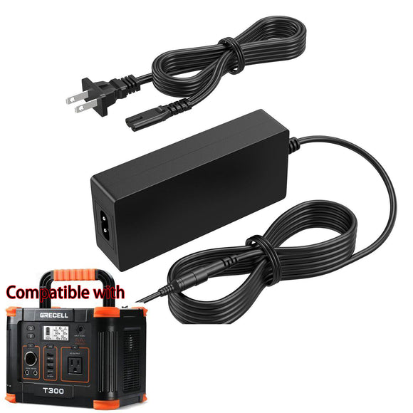 15V AC/DC Adapter for GRECELL T300 300W (Peak 600W) Portable Power Station