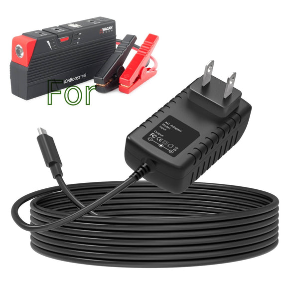 USB-C Adapter Charger for Wagan iOnBoost V8 TORQUE #7505 Portable Car Battery