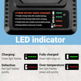 40V Charger for Black Decker LCS36 LBX2040 LBXR2036 LBX3040 LST136 LST136W