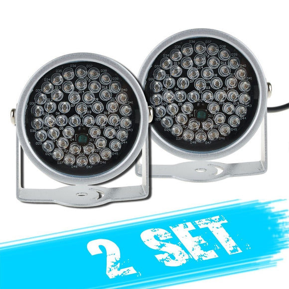 2pcs 48 LED Illuminator IR Infrared Night Vision Light for Security CCTV Camera