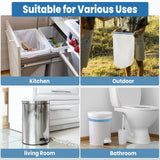 13 Gallon 1.6 Mil 60 Counts Strong Trash Bags, for Home Office Kitchen, White