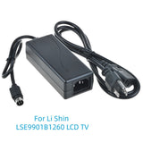 4-Pin DIN Global 12V 5A AC DC Adapter for Li Shin LSE9901B1260 LCD TV 12VDC
