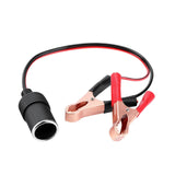 Cigarette Splitter Plug Extension Cord with Battery Alligator Clamps