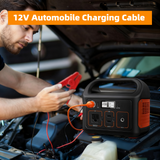 12V Car Cigarette Lighter to Alligator Clips Connector for Jackery Power Station