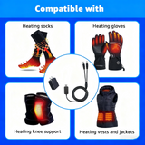 USB Dual Port Wall Charger for Heated Gloves Socks Heating Pad 7.4V SWB01 SWB03