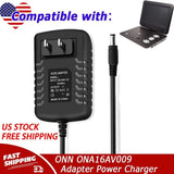 Charger Power Adapter Cord for ONN ONA16AV009 10" Portable DVD Player