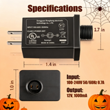 Inflatable Adapter 12v 0.7A for Halloween Christmas Thanksgiving for LED Light
