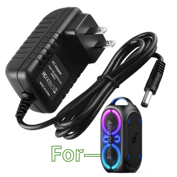 12V AC/DC Adapter for Anker Soundcore Rave Party 2 A3399 Portable Speaker
