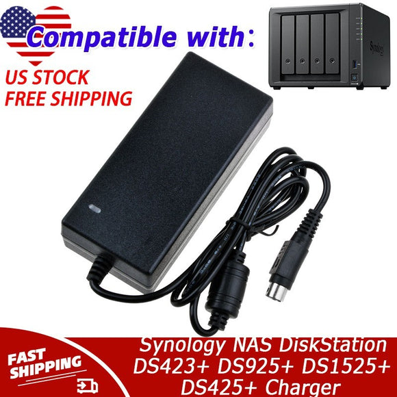 12V 10A Power Supply for Synology NAS DiskStation DS423+ DS925+ DS1525+ DS425+