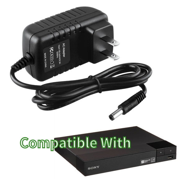 12V AC Adapter Charger Cord For Sony BDP-BX370 BDPBX370 Blu-ray Disc DVD Player