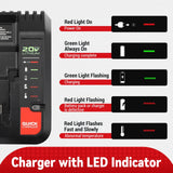 Replacement 20V Lithium Battery Charger for Porter-Cable,Black and Decker Tools