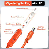6.6FT Car Charging Cable For Jackery Power Station DC7909 + 8020 JA-CA02A