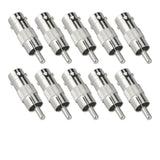 10 Pcs BNC Female to RCA Male Connector Coaxial Coax RG6 Adapter BNC to RCA