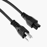 6Ft UL 3Prong Charging Cable for NEMA 5-15P to IEC320C5 10A 300V Universal