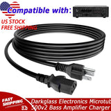 UL 6FT AC Adapter For Darkglass Electronics Microtubes 500v2 500W Bass Amplifier