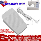 Foot Pedal for Brother Sewing Machine cs5055prw, cs6000, cs6000b, cs6000i