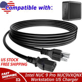 6ft UL AC/DC Power Cord Lead for Intel NUC 9 Pro NUC9VXQNX Workstation US