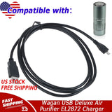 USB Adapter Charger Cable Cord for Wagan USB Deluxe Air Purifier EL2872 Power