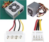 (4 Pcs) 4-pin Molex Male (LP4) to 4-pin Floppy FDD Female (SP4) Power Adapter