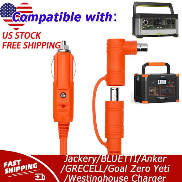 12V/24V Charger For Jackery/BLUETTI/Anker/GRECELL/Goal Zero Yeti/Westinghouse