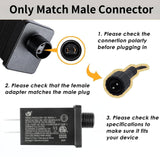 2Pcs 12V 1.5A Class 2 Adapter for Outdoor Christmas Inflatable Lights