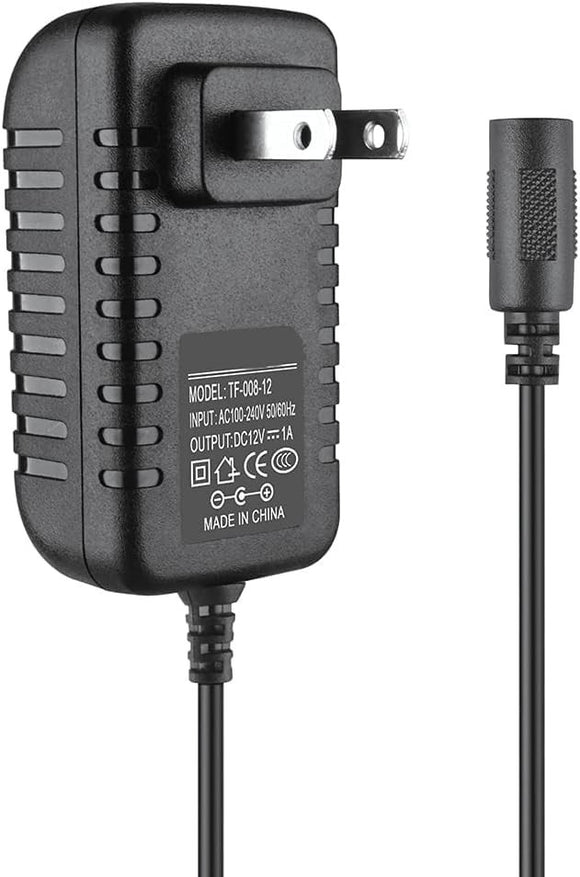 12V 1A AC Adapter Charger for 5.5mmx2.5mm Female Connector Tip Power PSU